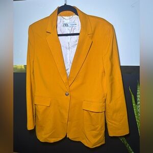 Zara Golden Yellow Blazer